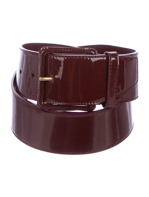 Miu Miu Patent Leather Belt gold