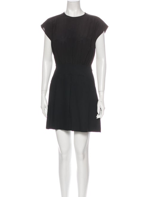 Miu Miu Crew Neck Mini Dress w/ Tags Black
