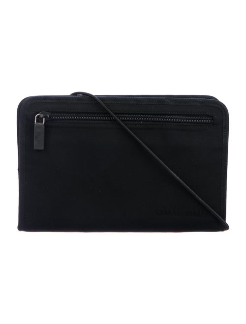 Miu Miu Nylon Velcro Crossbody Bag Black
