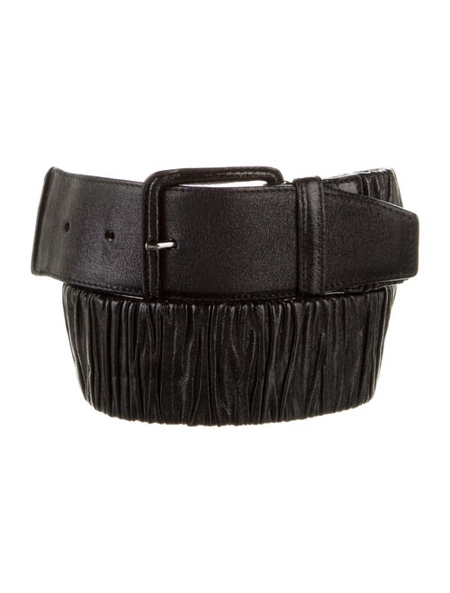 Miu Miu Patent Leather Belt Black