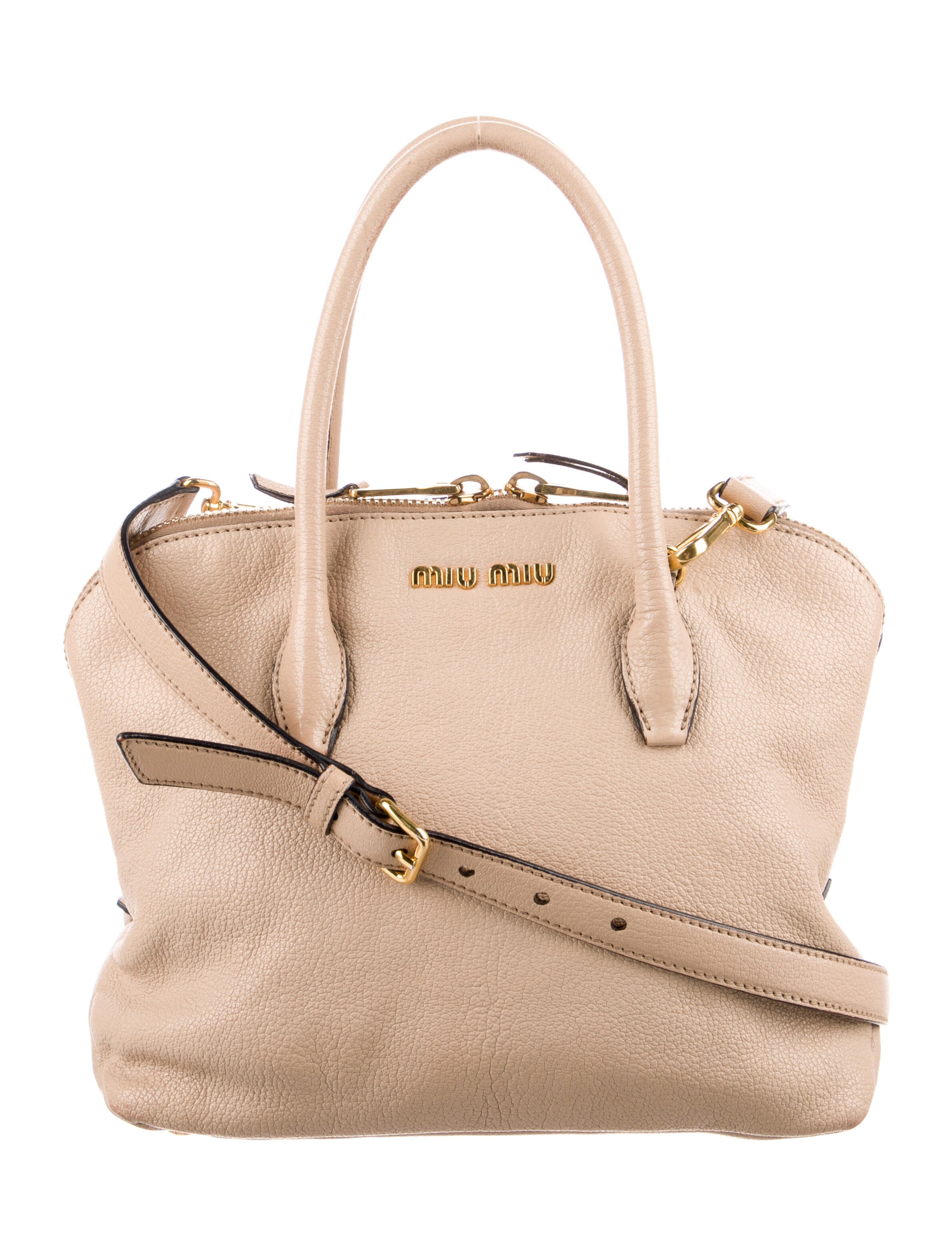 Miu Miu Crochet Knit Shoulder Bag Neutrals Shoulder Bags, Handbags