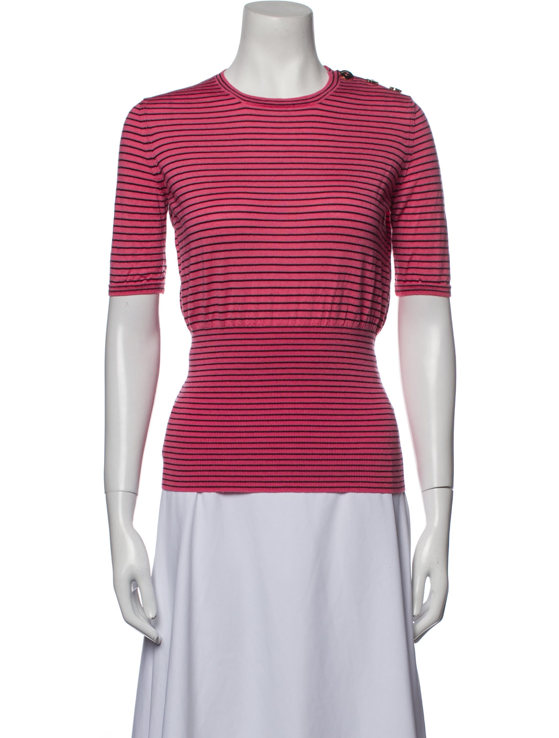 Miu Miu Virgin Wool Striped Sweater