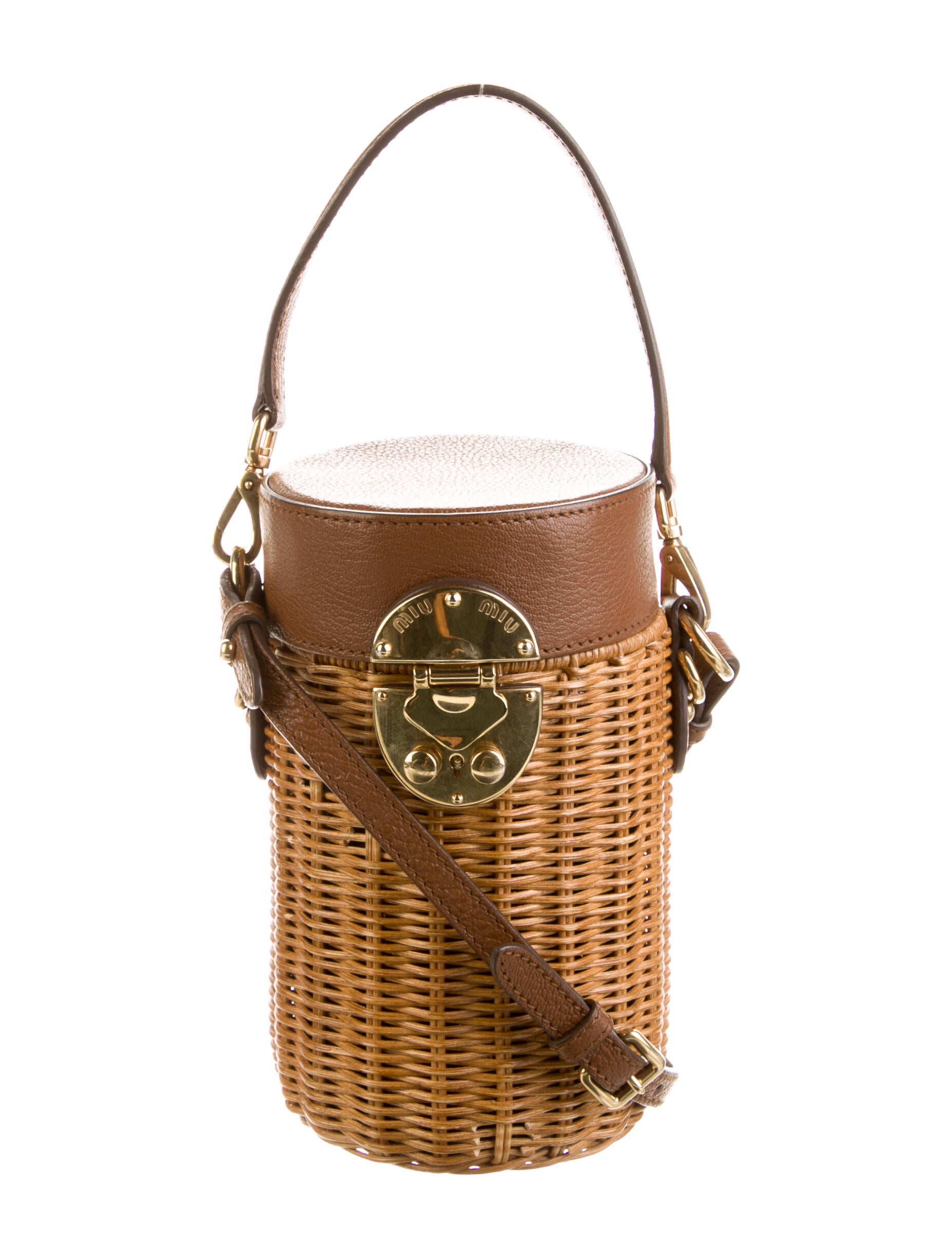 Miu Miu Wicker Mini Crossbody Bag