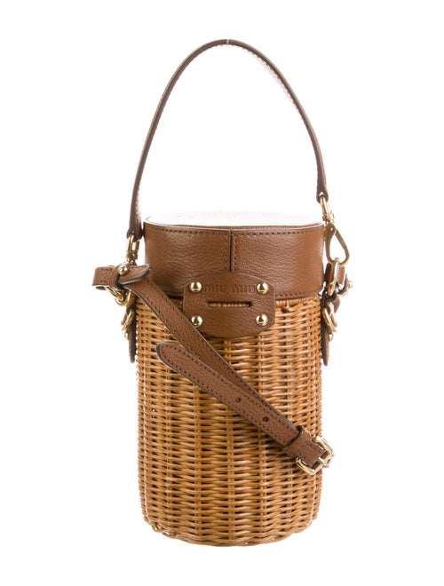 Miu Miu Wicker Mini Crossbody Bag