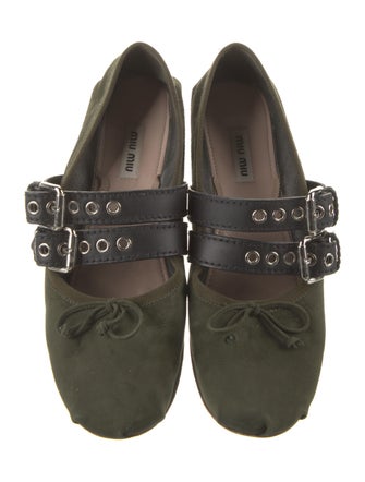 Miu Miu Leather Ballet Flats