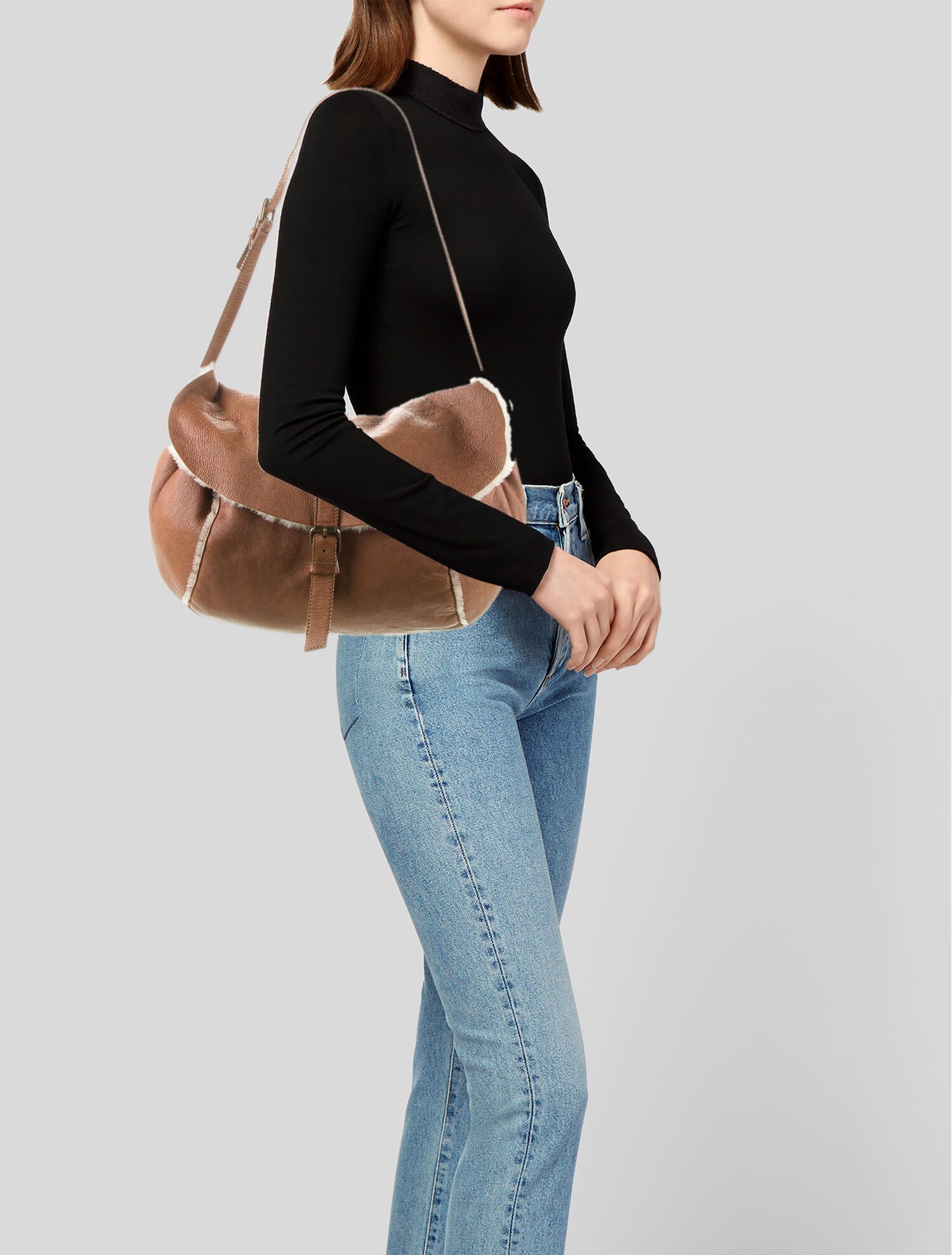 Miu Miu Patent Leather Shoulder Bag Brown Shoulder Bags, Handbags