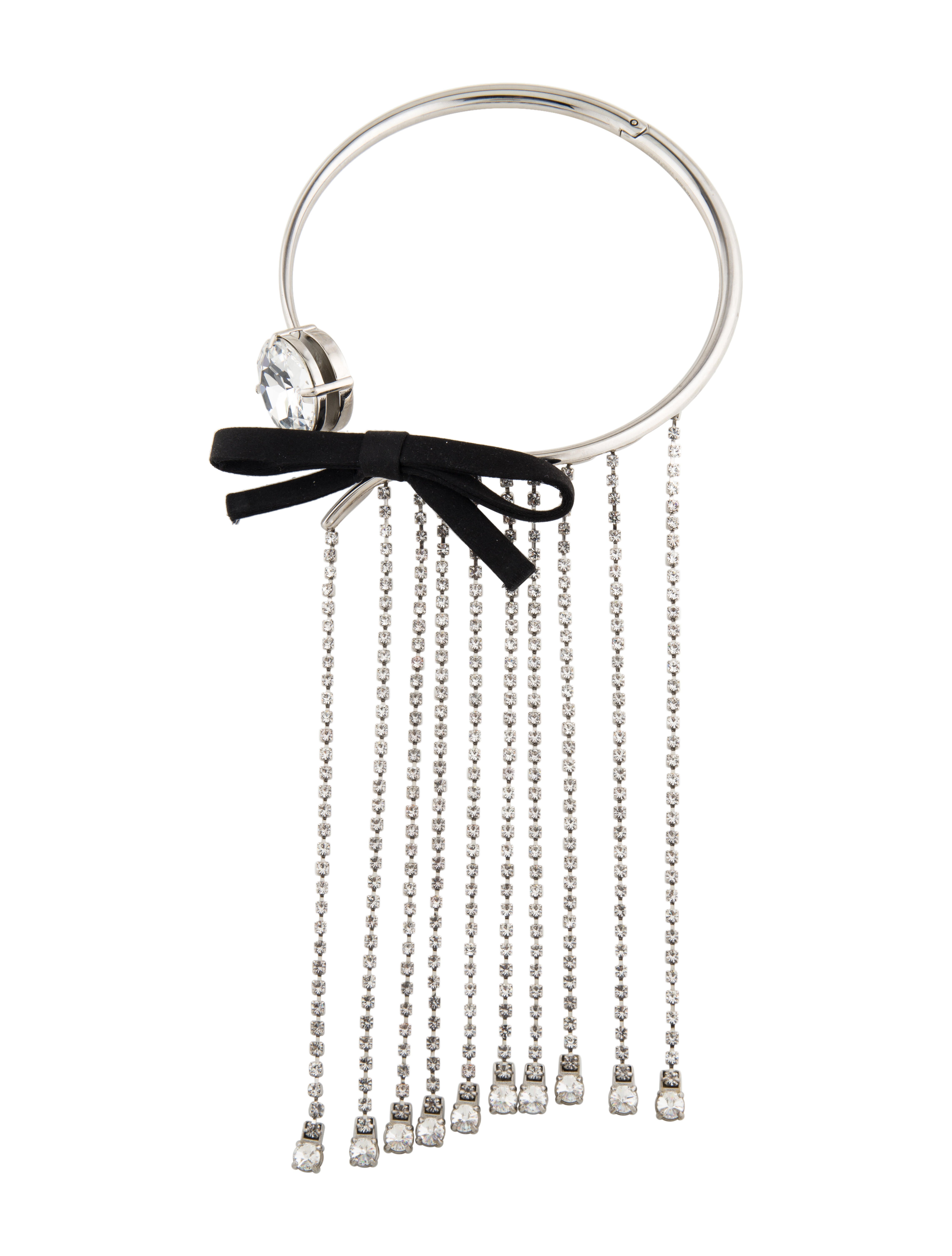 Miu Miu Ribbon & Crystal Choker