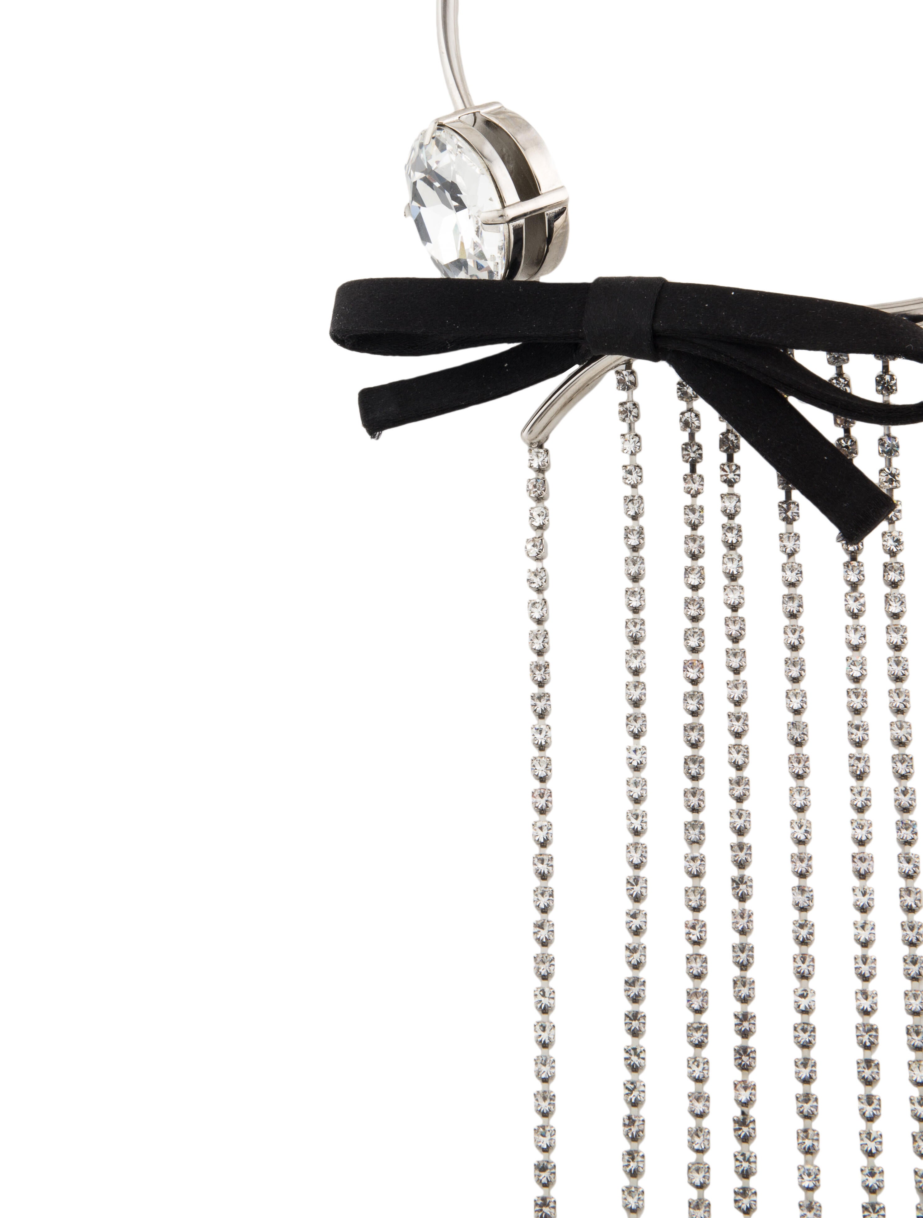 Miu Miu Ribbon & Crystal Choker