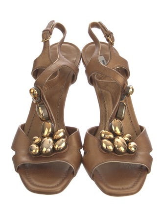 Miu Miu Leather Slingback Pumps