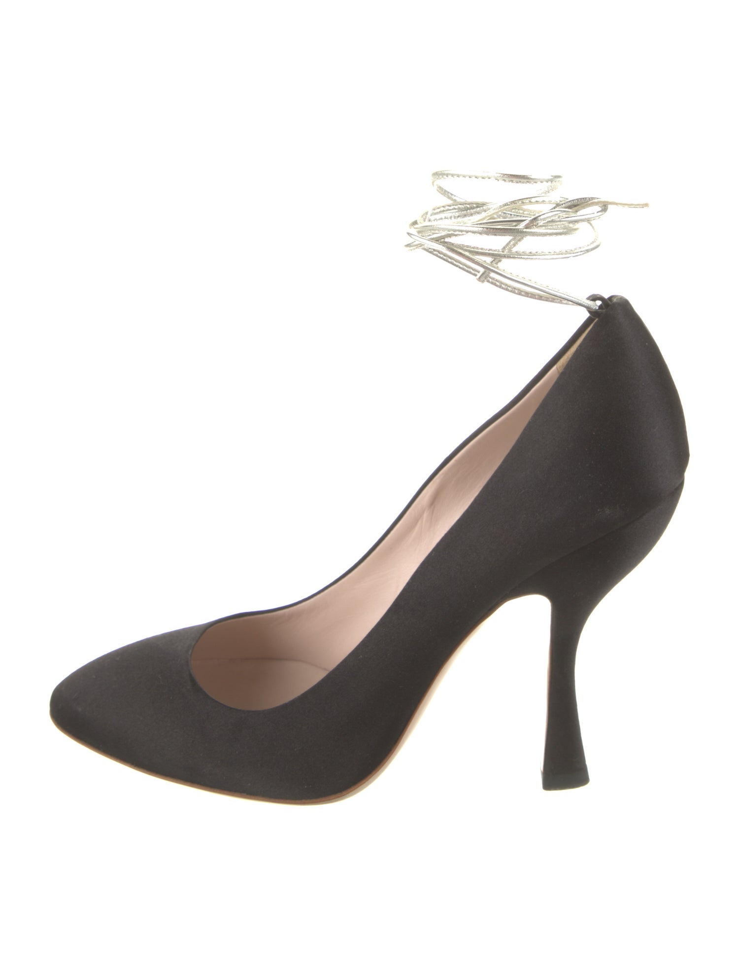 miu miu satin pumps