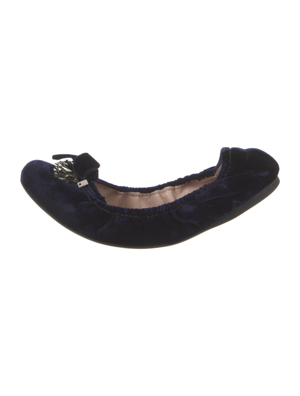 miu miu velvet ballet flats