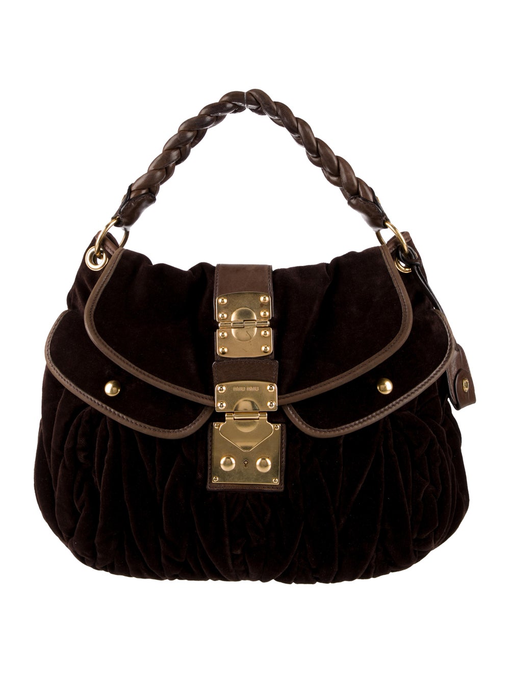 Miu Miu Handle Bag Brown Handle Bags, Handbags MIU178833 The RealReal