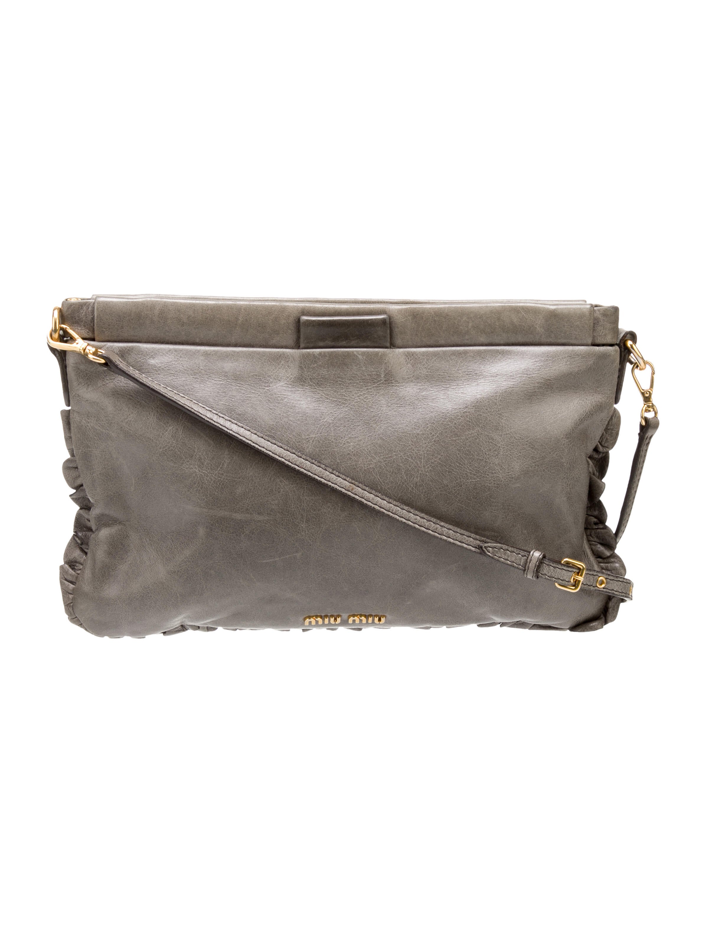 Miu Miu Smooth Leather Crossbody Crossbody Bags, Handbags The RealReal