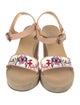 Miu Miu Canvas Floral Print Sandals