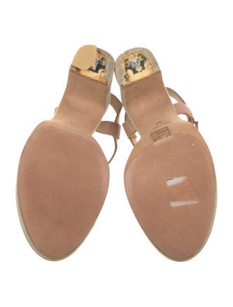 Miu Miu Canvas Floral Print Sandals