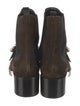 Miu Miu Suede Crystal Embellishments Chelsea Boots