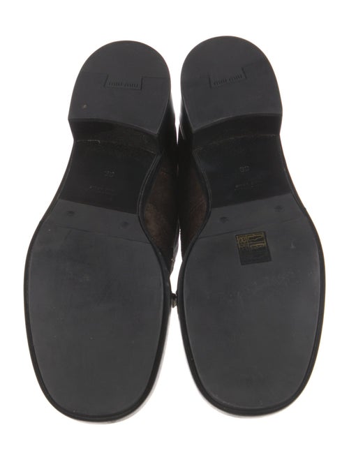 Miu Miu Suede Crystal Embellishments Chelsea Boots