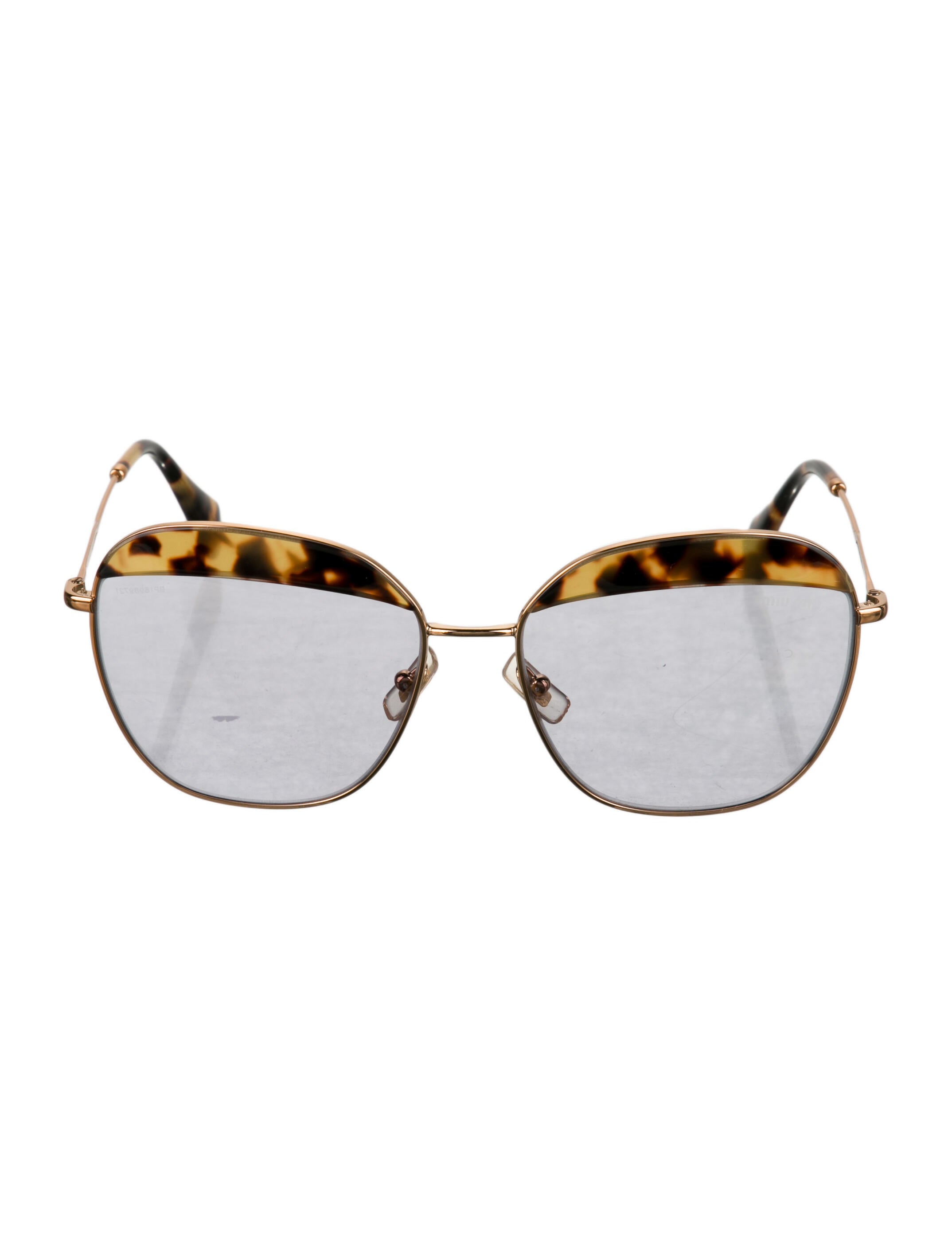 Miu Miu Oversize Mirrored Sunglasses
