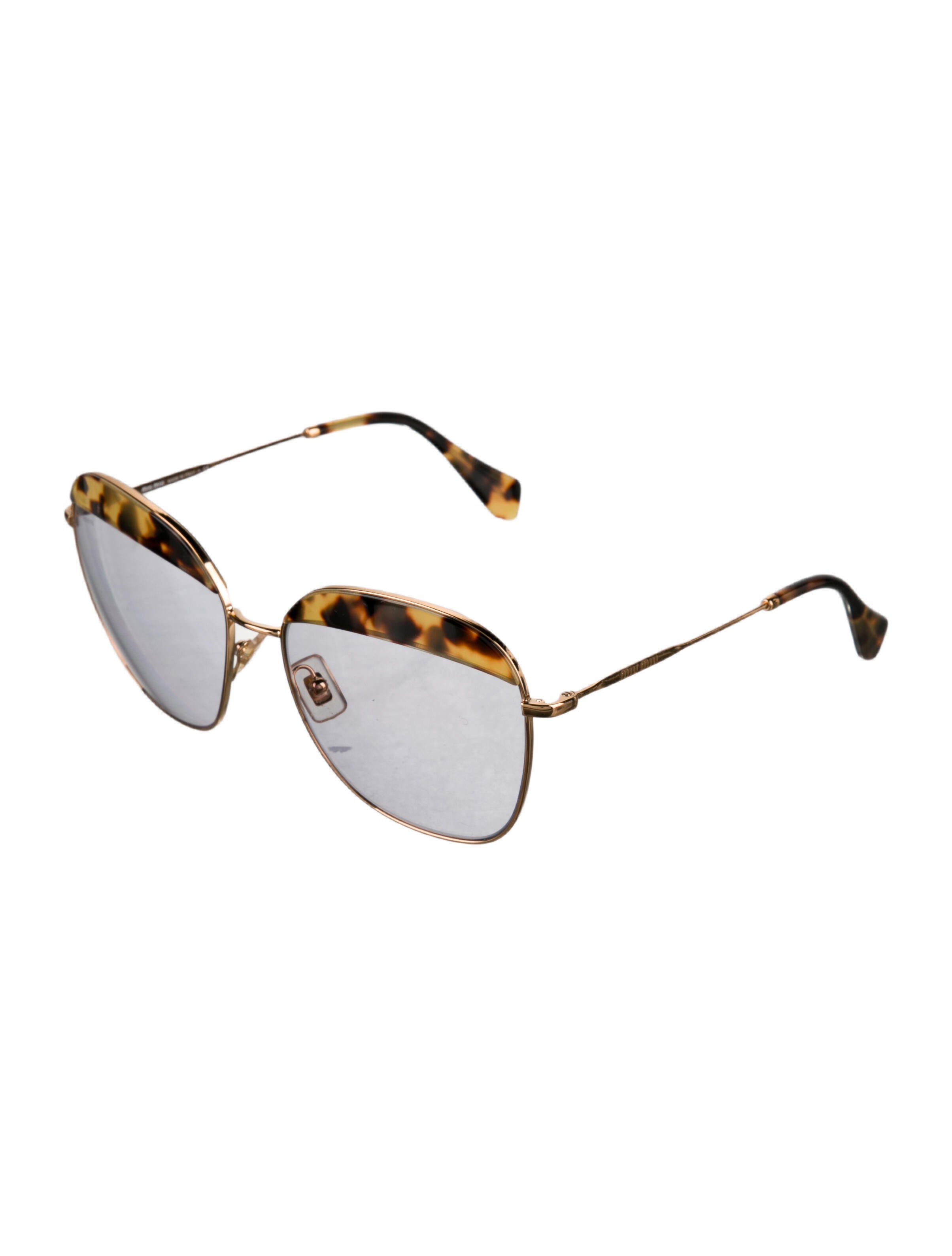 Miu Miu Oversize Mirrored Sunglasses