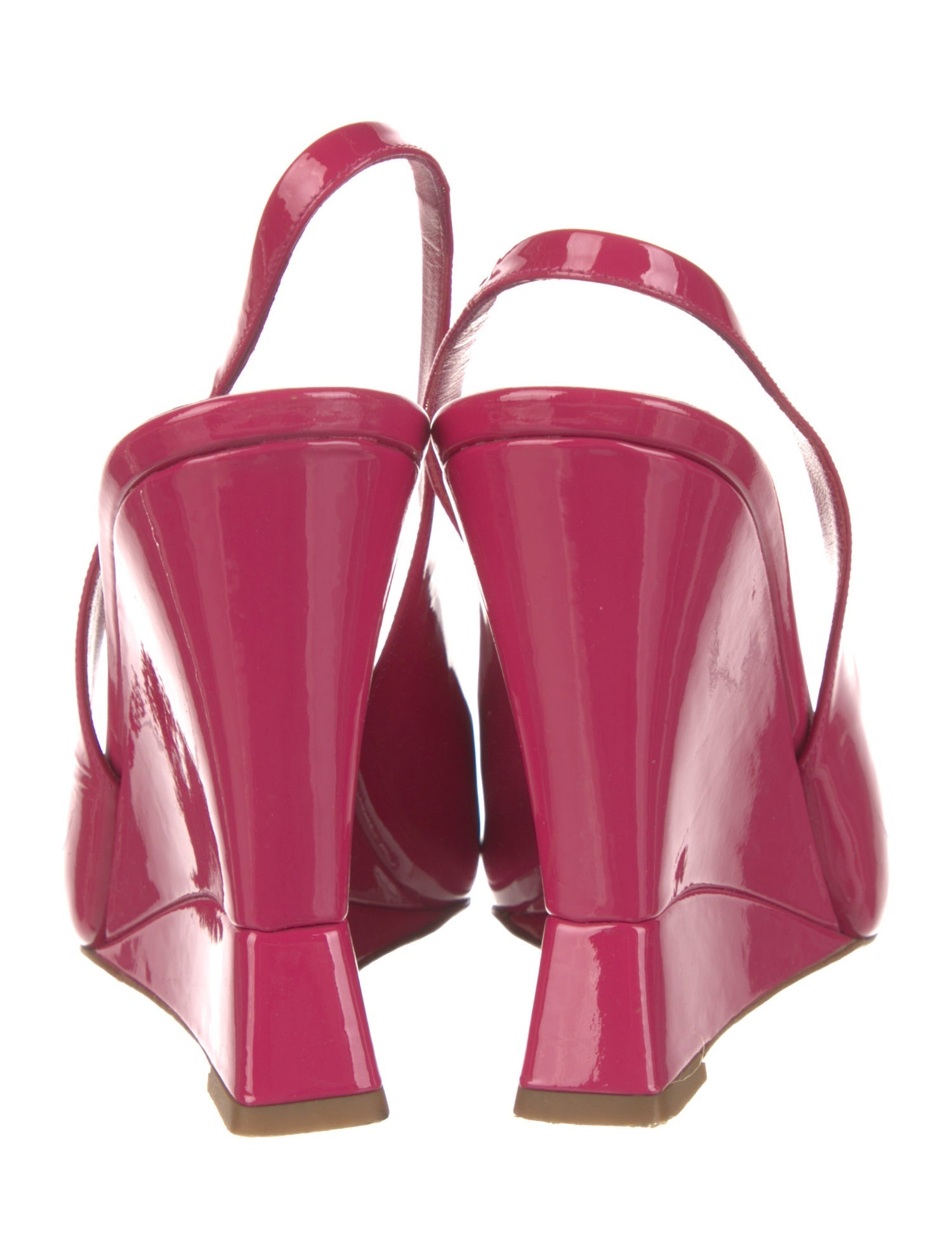 Miu Miu Patent Leather Slingback Sandals