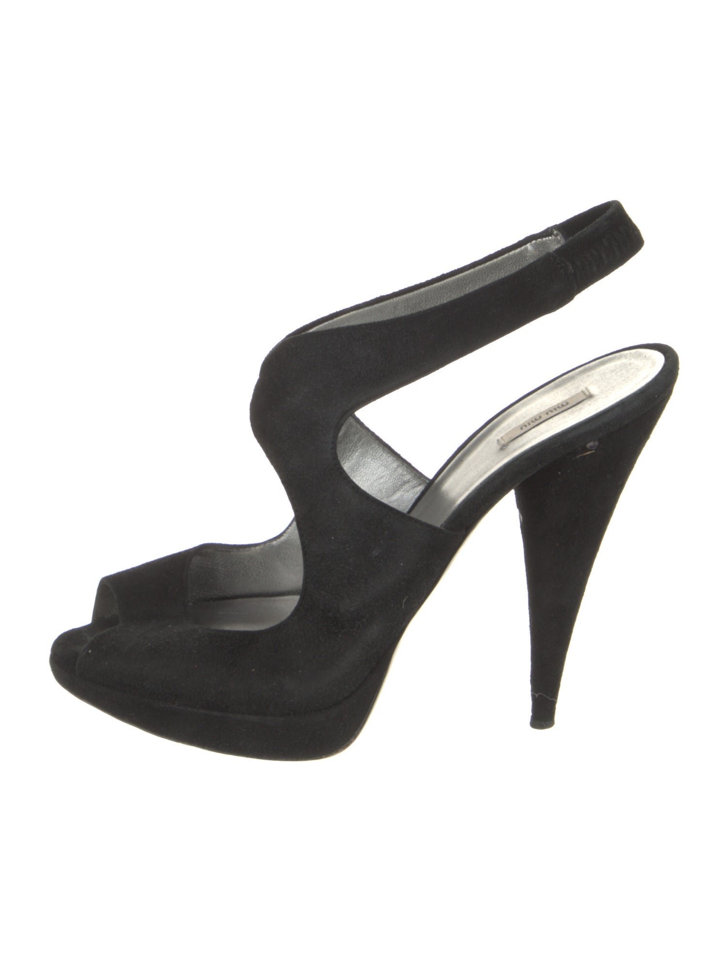 Miu Miu Suede Slingback Sandals