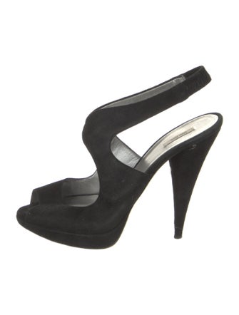 Miu Miu Suede Slingback Sandals