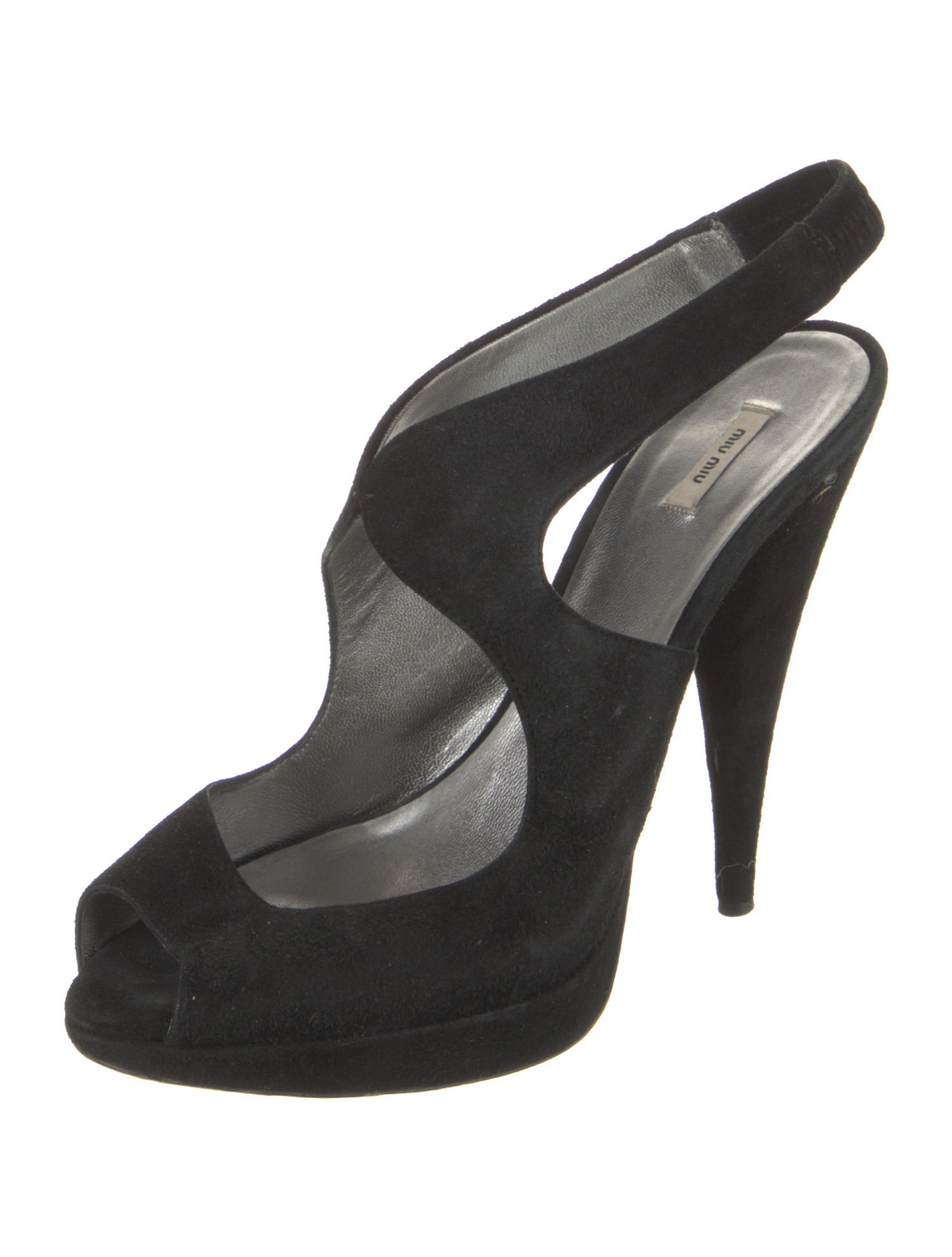 Miu Miu Suede Slingback Sandals