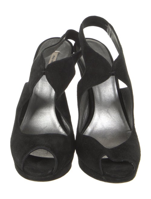 Miu Miu Suede Slingback Sandals