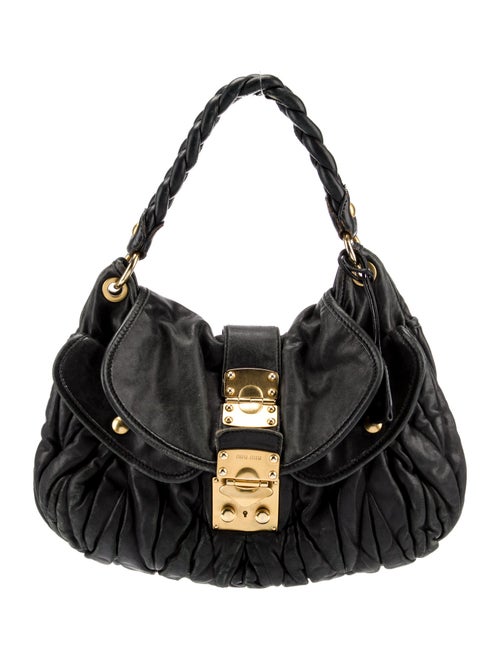 Miu Miu Quilted Pattern Top Handle Bag