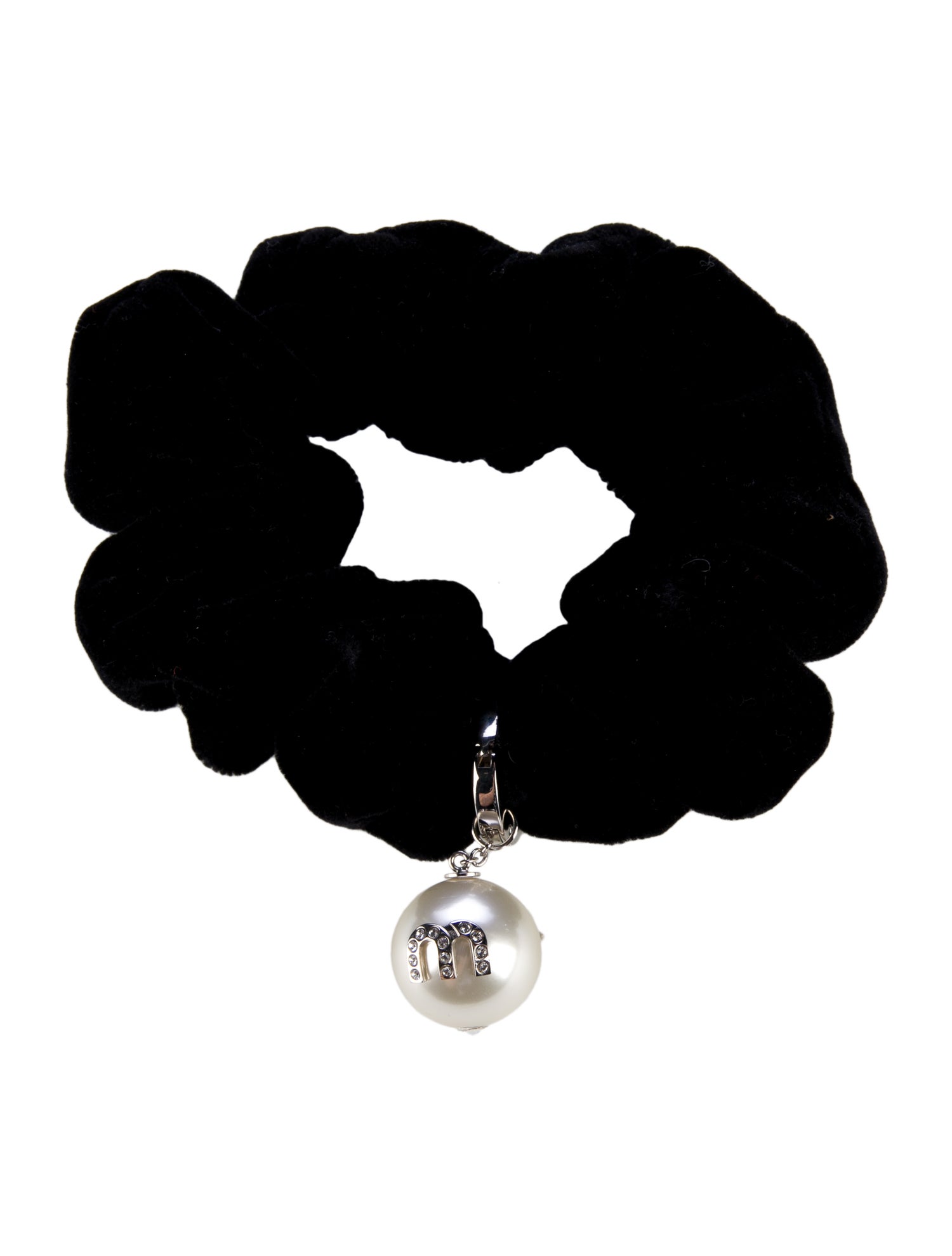 VIP【関税送料無料】希少 Miu Miu Cotton Scrunchie Miu Miu Hair Scrunchies - Designer Button Jewelry