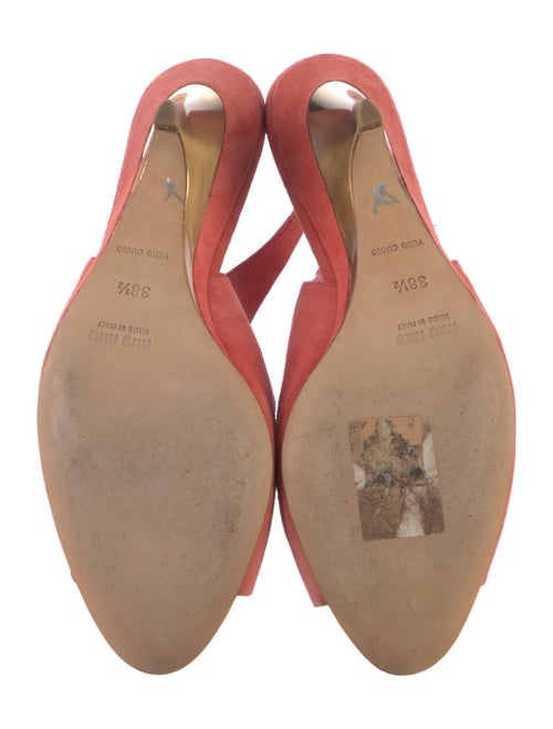 Miu Miu Suede Slingback Sandals