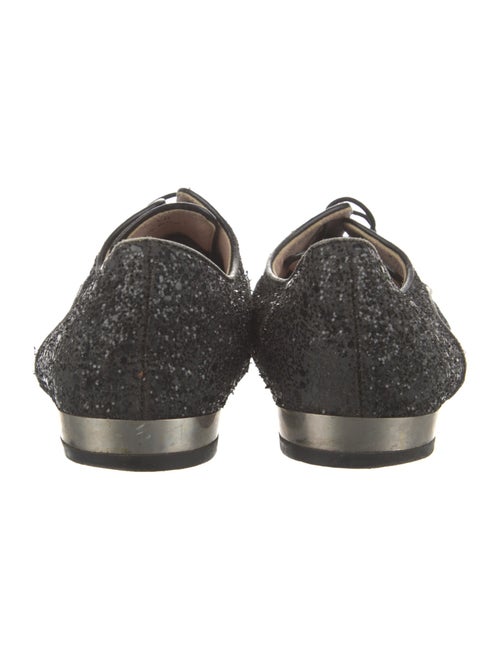 Miu Miu Glitter Crystal Embellishments Oxfords