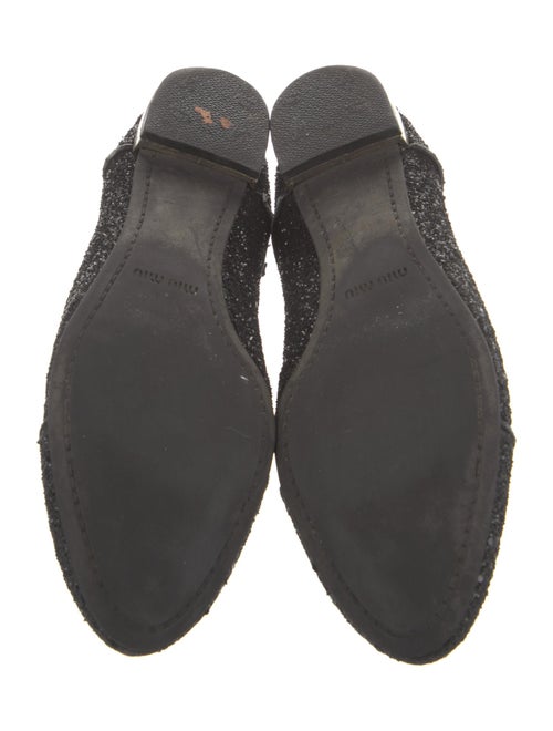 Miu Miu Glitter Crystal Embellishments Oxfords