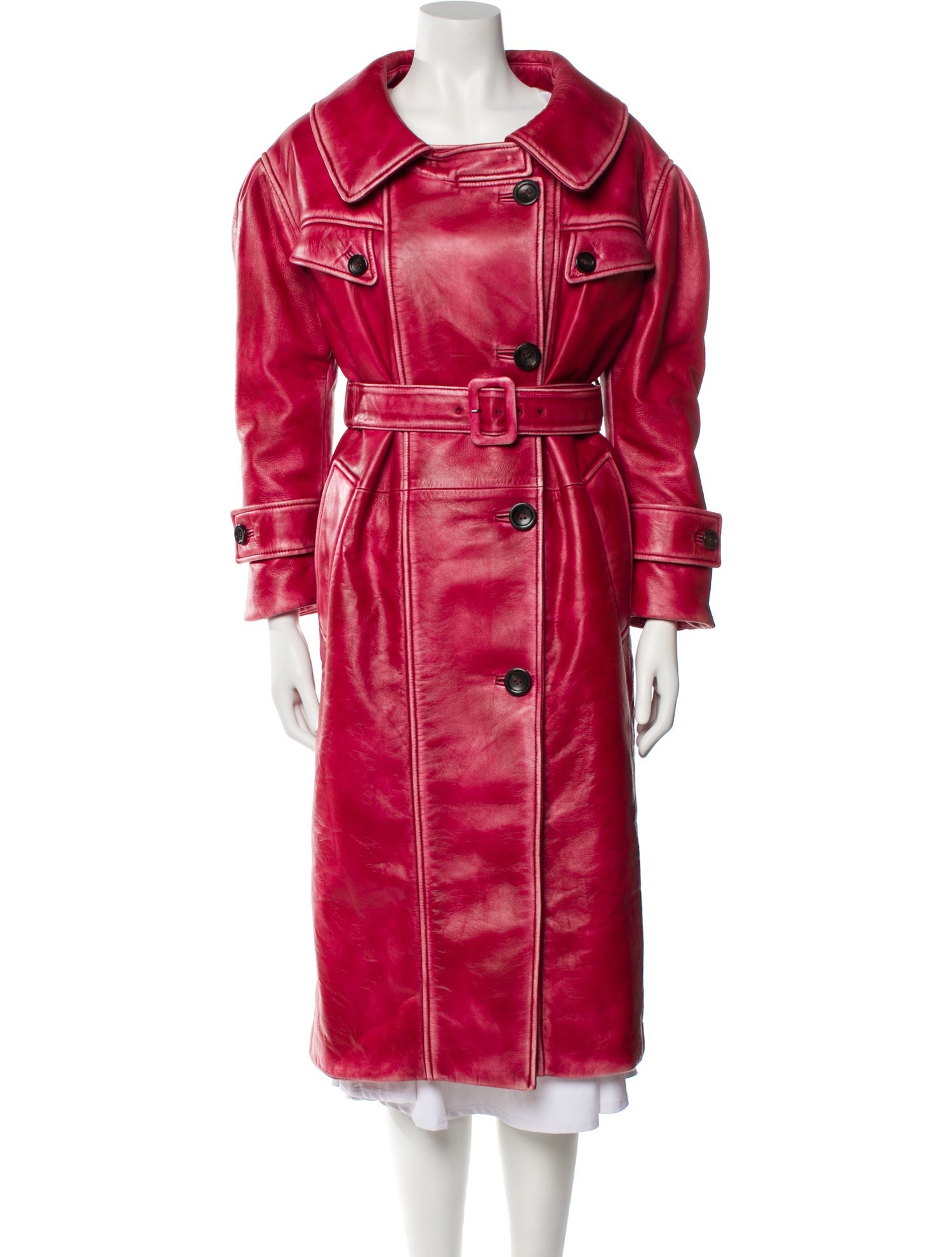 Miu Miu 2018 Lambskin Trench Coat w/ Tags