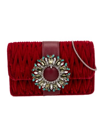 Miu Crossbody Bags Velvet Velluto Matelasse