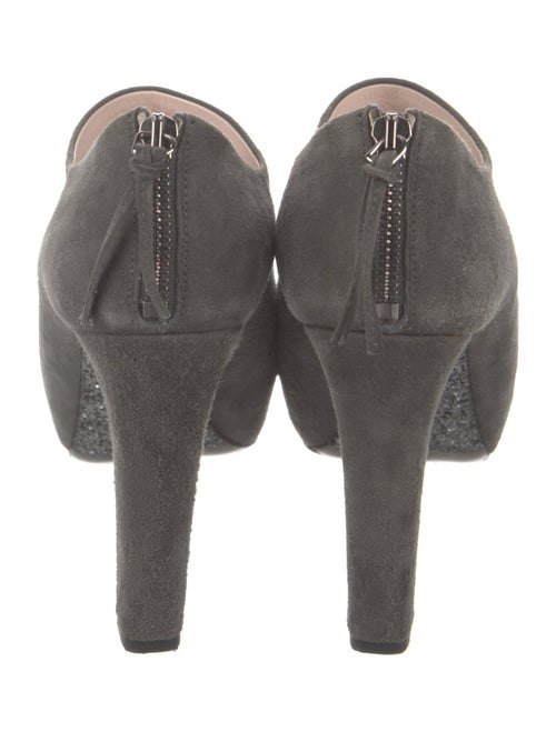 Miu Miu Suede Glitter Accents Boots