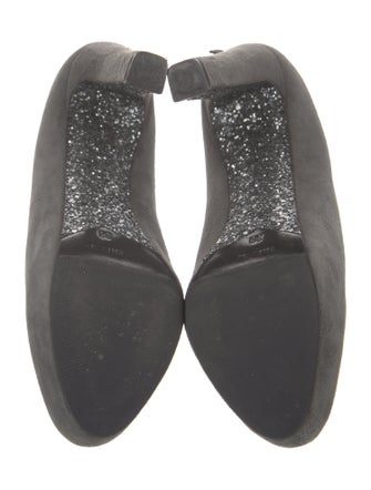 Miu Miu Suede Glitter Accents Boots