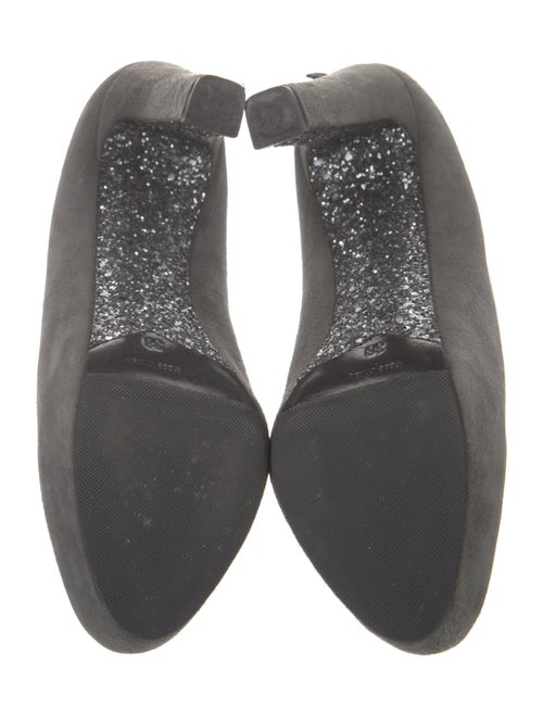 Miu Miu Suede Glitter Accents Boots