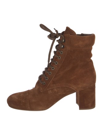 Miu Miu Suede Combat Boots