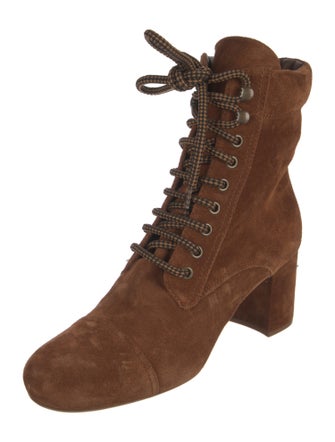 Miu Miu Suede Combat Boots