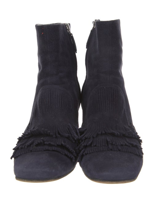 Miu Miu Suede Chain-Link Accents Boots