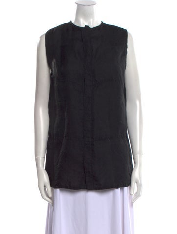 Miu Tops Silk Crew Neck Blouse Us2, It38 | XS