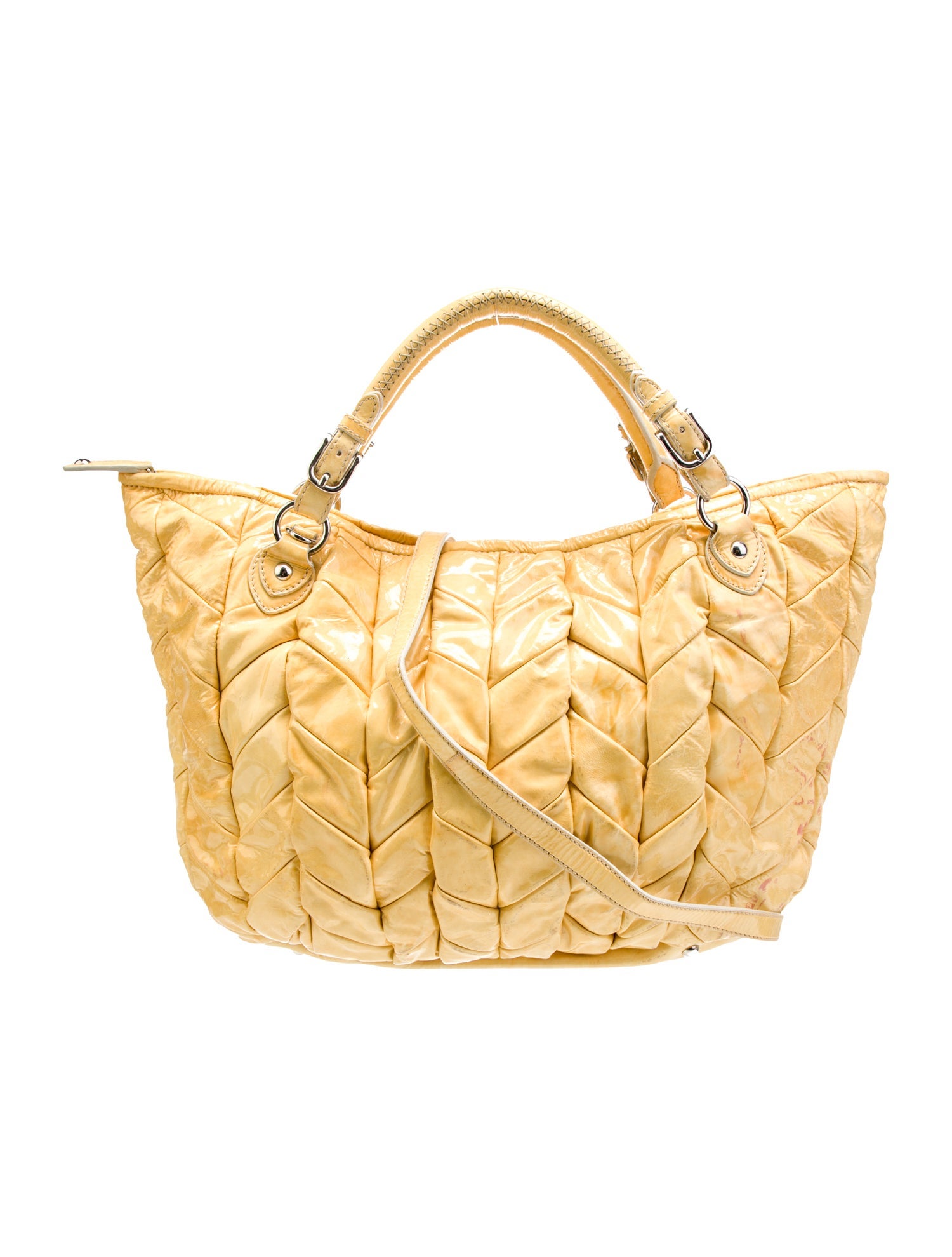 Miu Miu Patent Leather Top Handle Bag