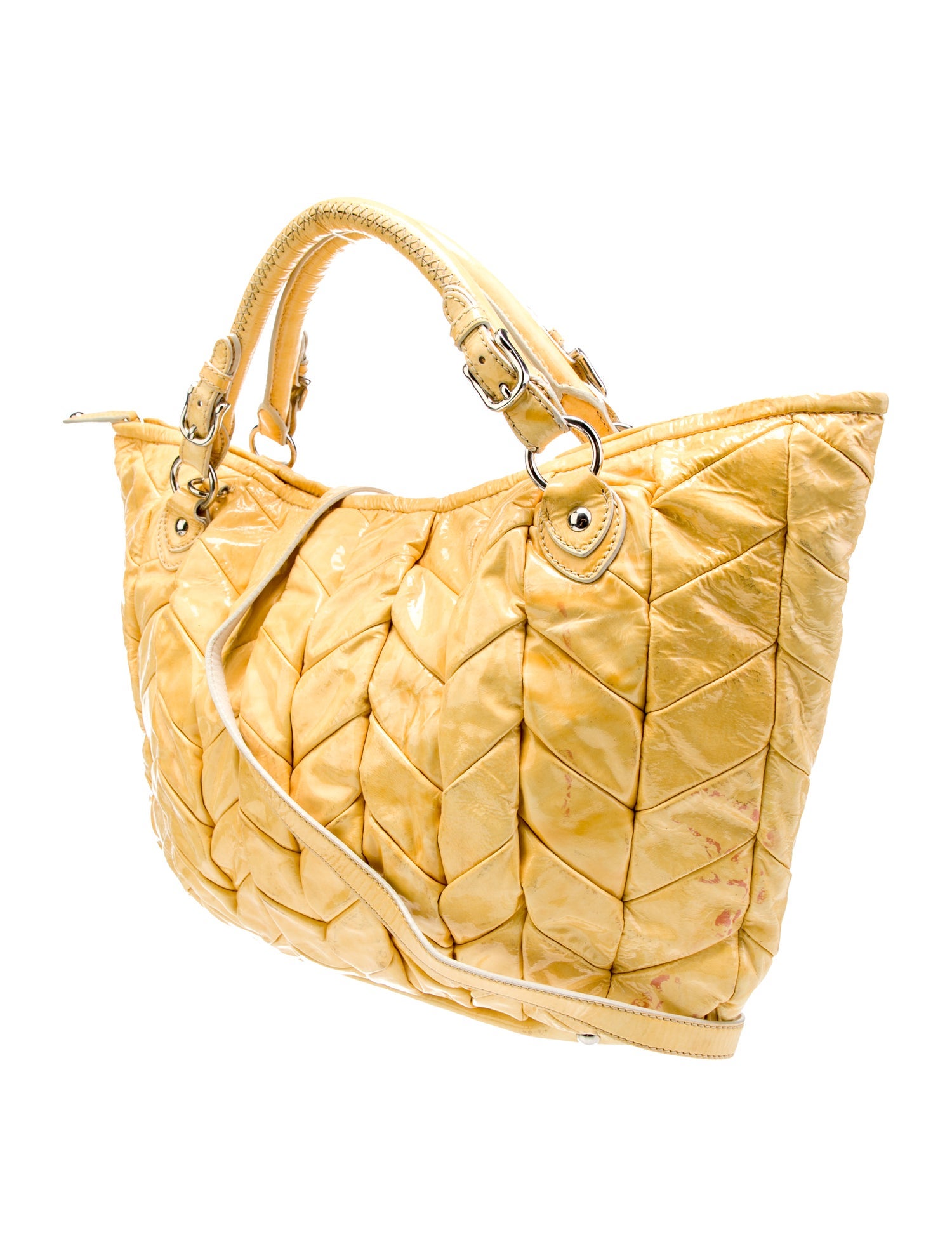 Miu Miu Patent Leather Top Handle Bag