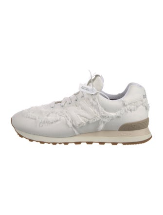 New Balance x Miu Miu Canvas Distressed Accents Sneakers