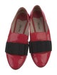 Miu Miu Patent Leather Bow Accents Loafers