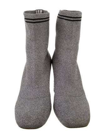 Miu Miu Glitter Accents Sock Boots