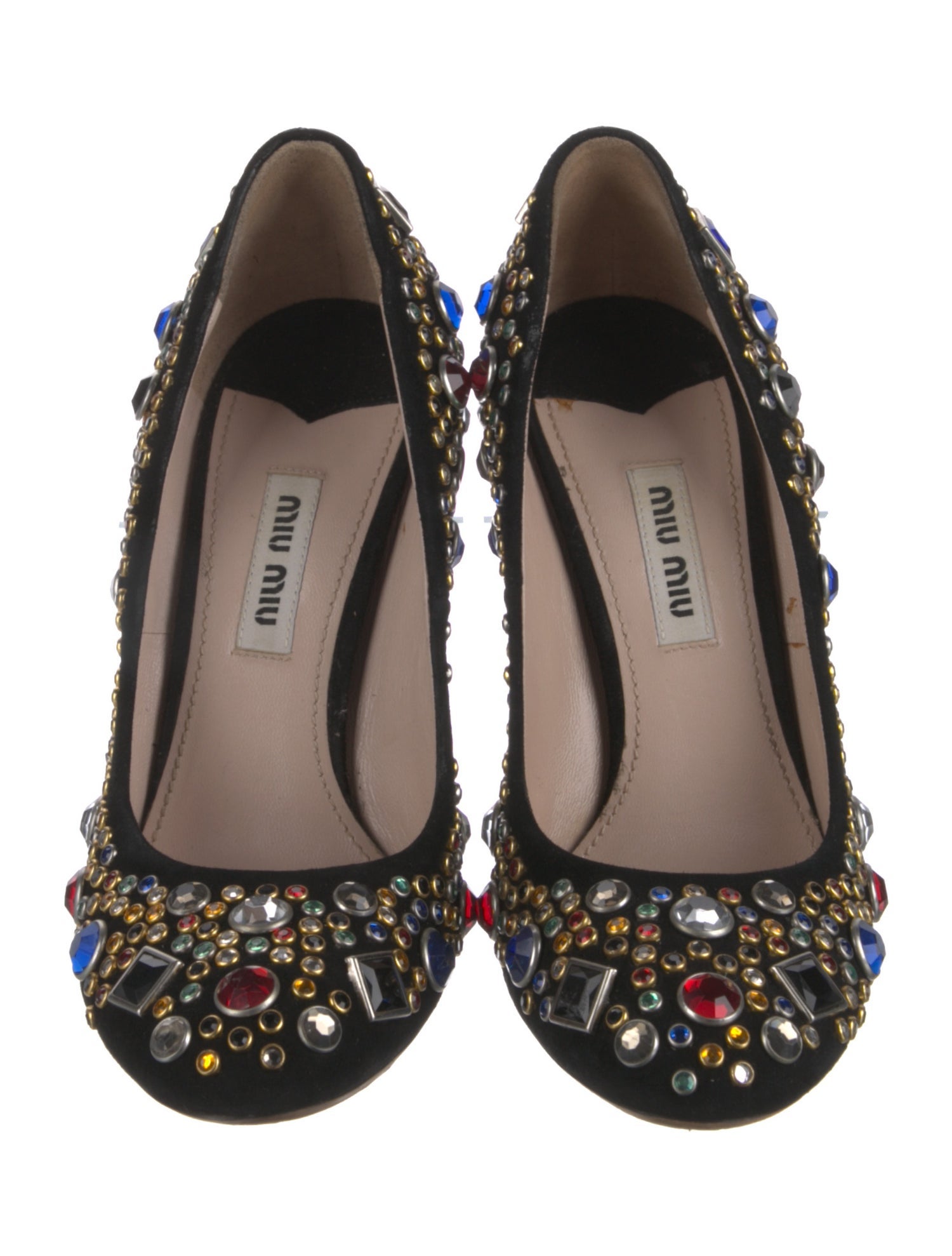Miu Miu Suede Printed Pumps
