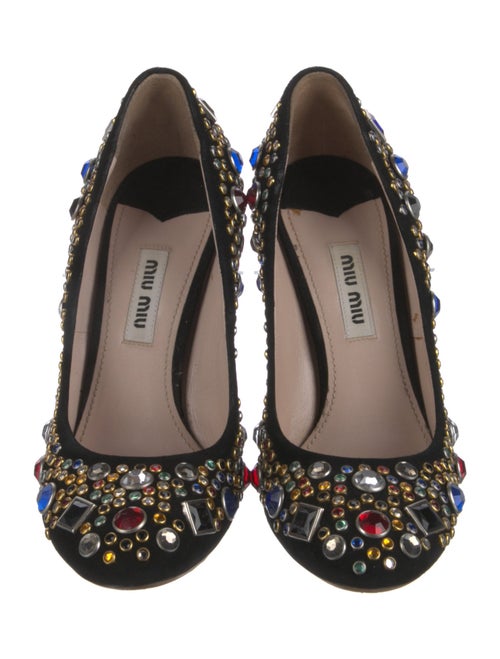 Miu Miu Suede Printed Pumps