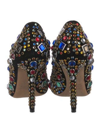 Miu Miu Suede Printed Pumps